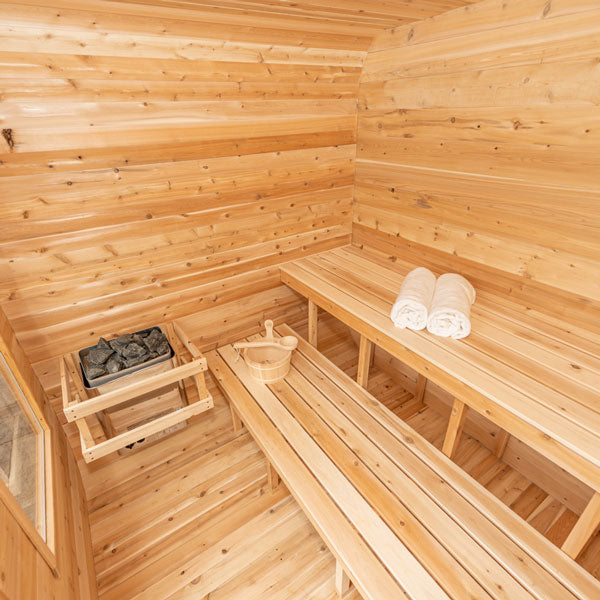Luna Sauna — Complete Kit (HUUM HIVE 6kW + Saunalumin Lighting)