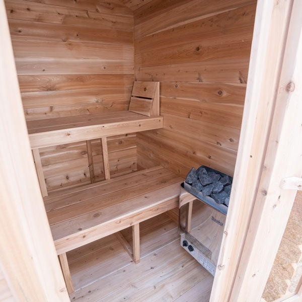 Granby Cabin Sauna — Complete Kit (HUUM HIVE 6kW + Saunalumin Lighting)