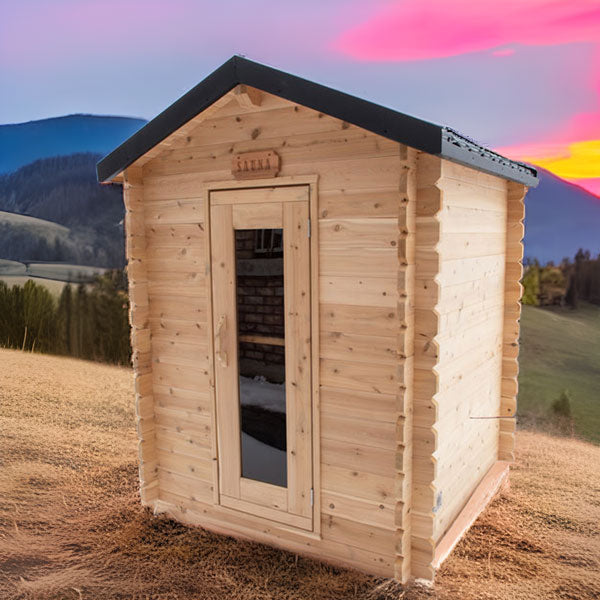 Granby Cabin Sauna — Complete Kit (HUUM HIVE 6kW + Saunalumin Lighting)