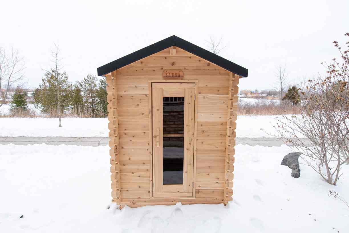 Granby Cabin Sauna — Complete Kit (HUUM HIVE 6kW + Saunalumin Lighting)