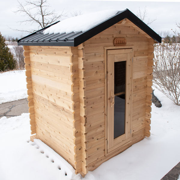Granby Cabin Sauna — Complete Kit (HUUM HIVE 6kW + Saunalumin Lighting)