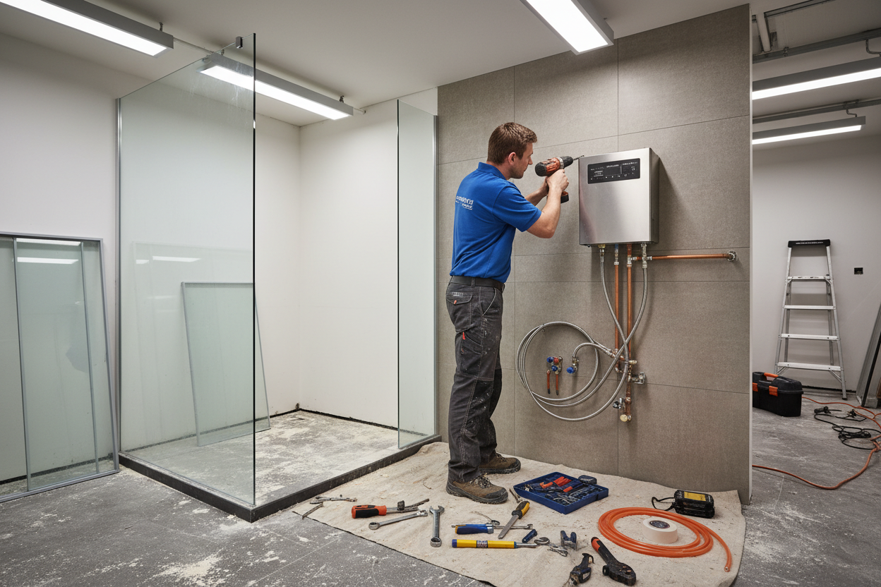 steam shower install